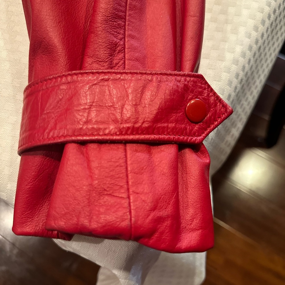 Red Leather Jacket - Picture 7 of 11
